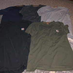 5 men’s carhartt shirts